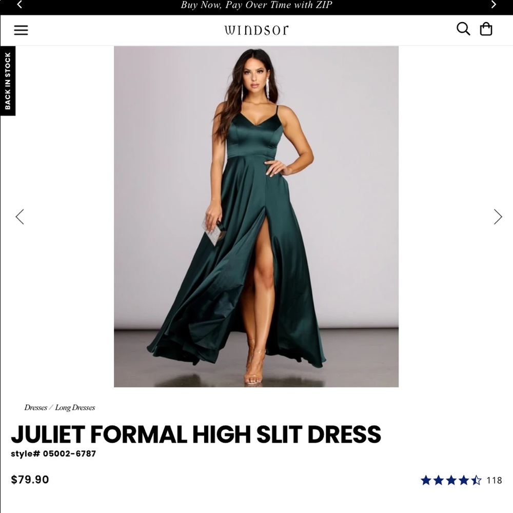 Windsor high slit dress
